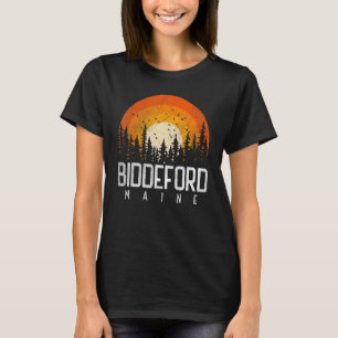 Biddeford Maine ME Retro Vintage 70s 80s 90s T-Shirt