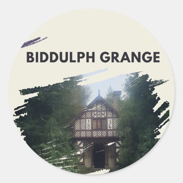 Biddulph Grange Classic Round Sticker (Front)