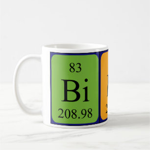 Biddy periodic table name mug