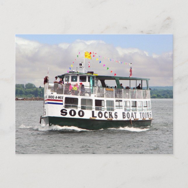 Bide A Wee post card (Front)