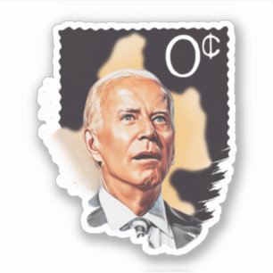 Biden 0 Cent Stamp No Sense No Cents