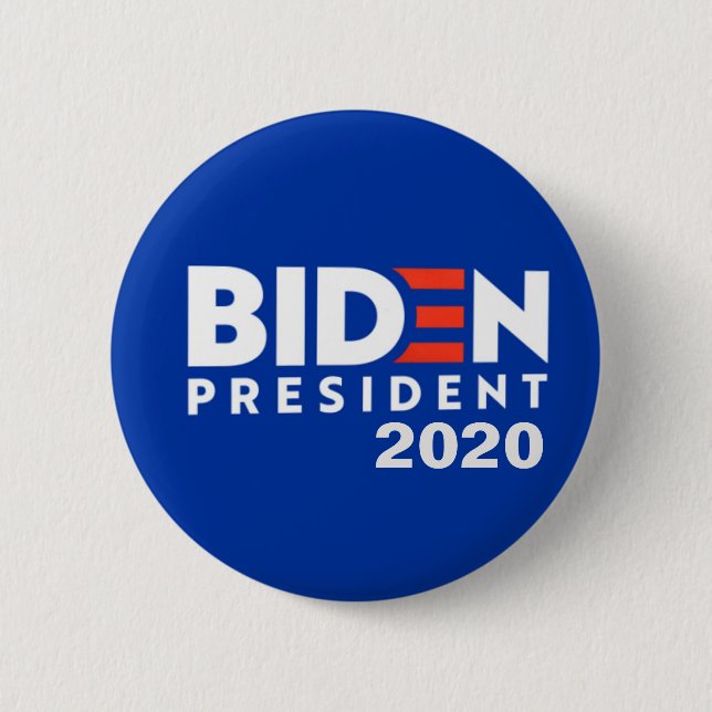 Biden 2020 2 inch round button (Front)