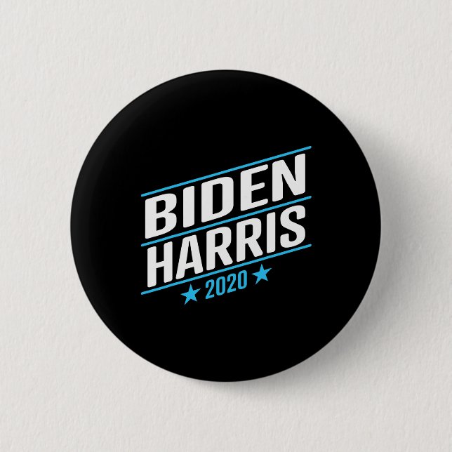 Biden 2020 And Kamala Harris On The One Ticket 2  2 Inch Round Button (Front)
