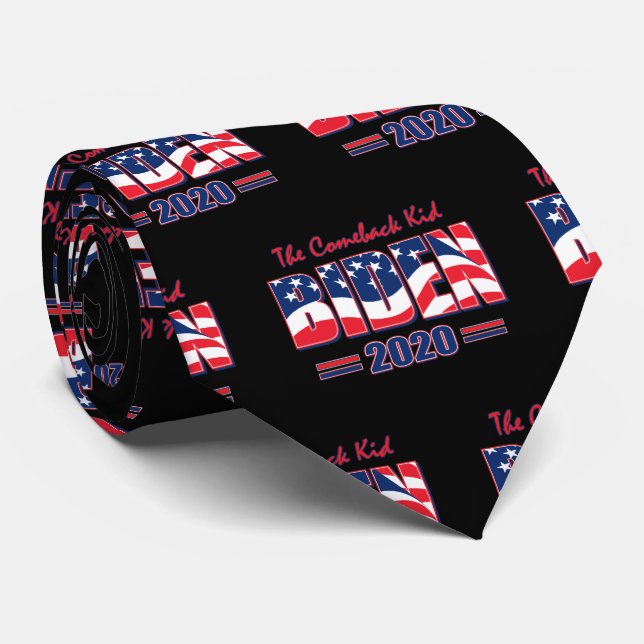 BIDEN-2020-Comeback-Kid Tie (Rolled)