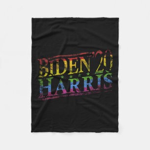 Biden 2020 Gay Pride Lgbt Flag Biden Harris 2020  Fleece Blanket