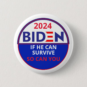 Biden 2024 2 inch round button