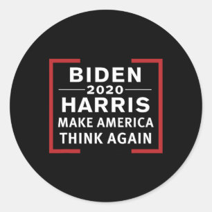 Biden & Kamala Harris 2020 - Democratic Party Classic Round Sticker