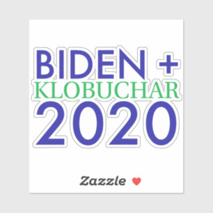 Biden and Klobuchar 2020 Vinyl Sticker