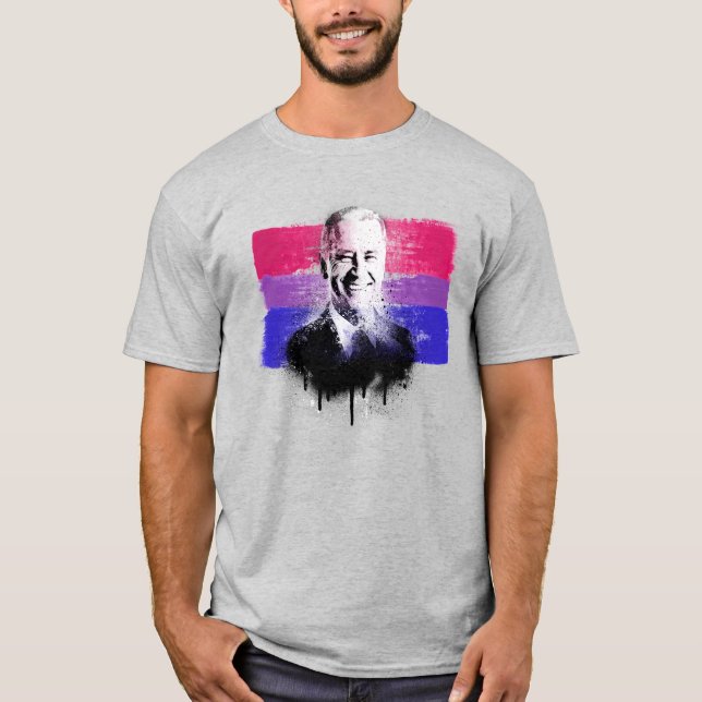 Biden Bisexual Pride T-Shirt (Front)