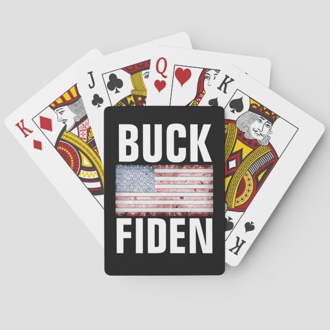 BIDEN BUCK FIDEN PLAYING CARDS (Back)
