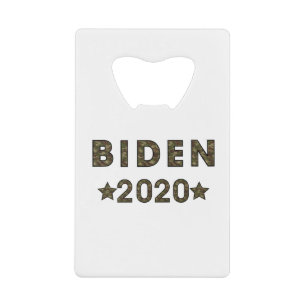 Biden Camouflage Credit Card Bottle Opener