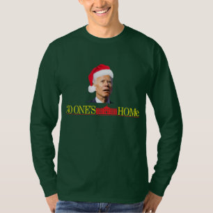 Biden Christmas Funny L/S T-Shirt Home Alone 