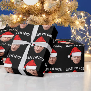 BIDEN CHRISTMAS FUNNY LOST WRAPPING PAPER