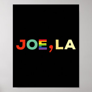 Biden Comma La Kamala Harris Funny Gay Pride Rainb Poster