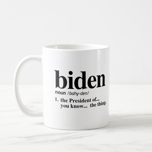 Biden Definition Coffee Mug (Left)