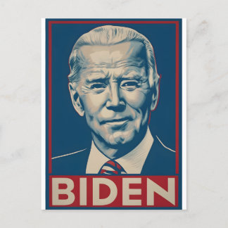 Biden Election 2024 Retro political Postcard