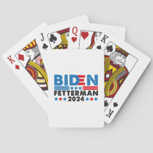 Biden Fetterman 2024  Playing Cards