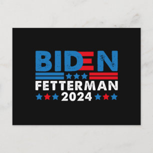 Biden Fetterman 2024 Postcard