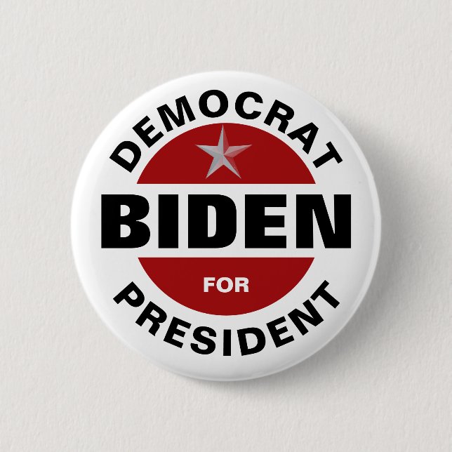 Biden for President 2 Inch Round Button (Front)
