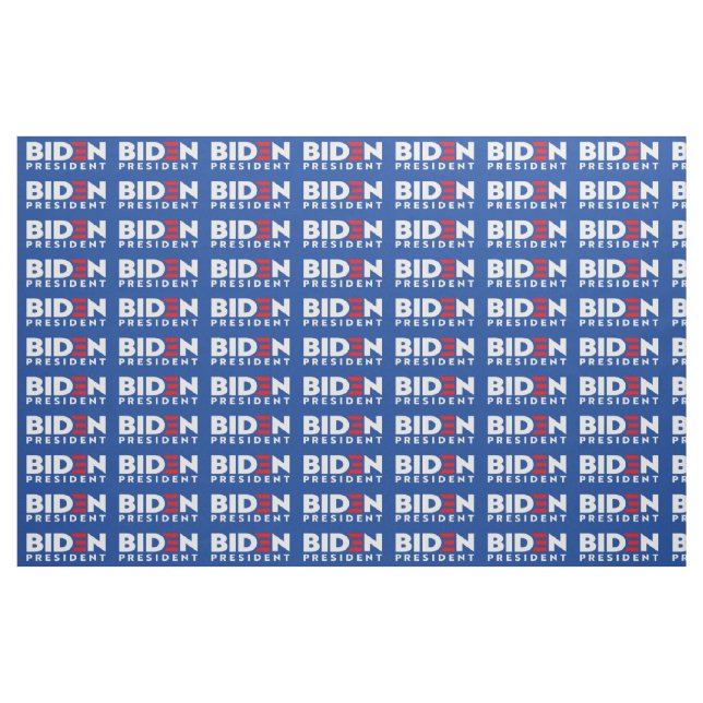 Biden for President White Mini Text, ZSSG Fabric (Fat Quarter)