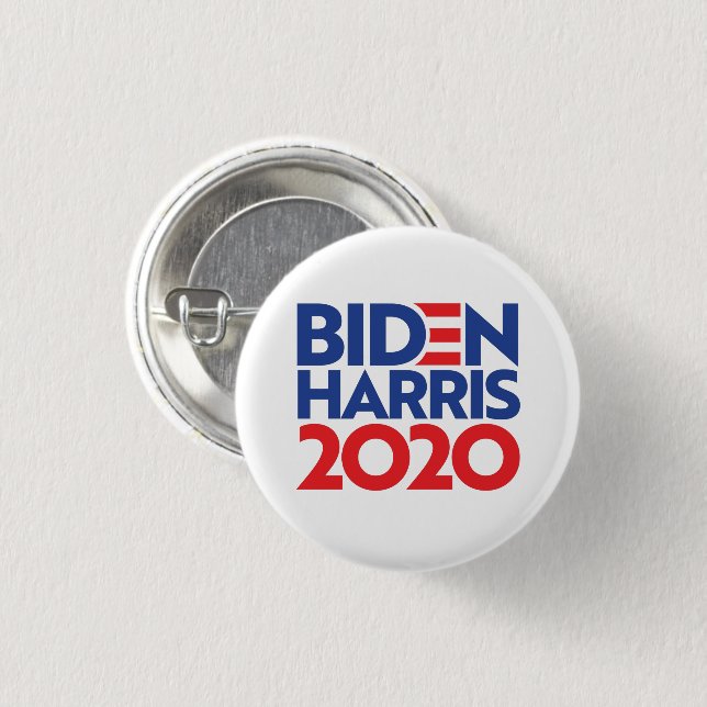 BIDEN HARRIS 2020 1 INCH ROUND BUTTON (Front & Back)