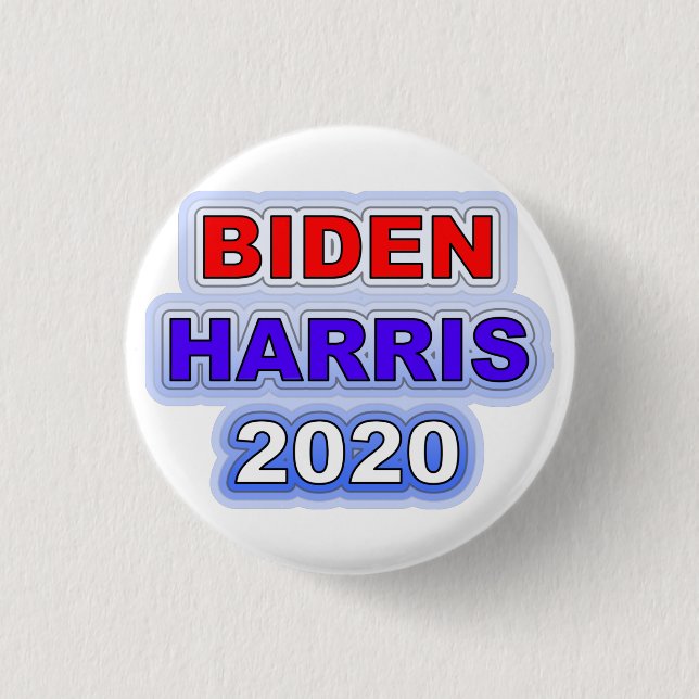 Biden Harris 2020 1 Inch Round Button (Front)