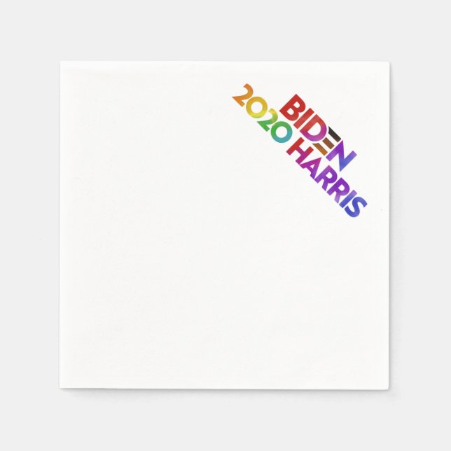 Biden Harris 2020 Cocktail Napkin (Front)