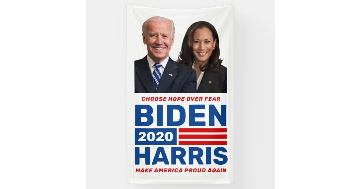 Biden Harris 2020 Custom Campaign Backdrop Banner | Zazzle