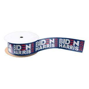 Biden / Harris 2020 Election Campaign Grossgrain / Satin Ribbon