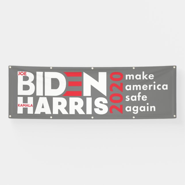 Biden Harris 2020 Election Campaign Indoor Outdoor Banner (Horizontal)