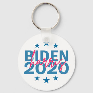 Biden Harris 2020 Election Girly Hot Pink Campaign Keychain