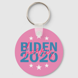 Biden Harris 2020 Election Girly Pink Campaign Keychain
