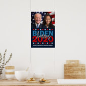 Biden Harris 2020 Election Patriotic Flag Photo Poster (Kitchen)