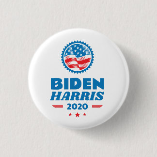 Biden Harris 2020 Flag Seal 1 Inch Round Button