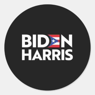 Biden Harris 2020 Joe Kamala For Pr Puerto Rico Ri Classic Round Sticker