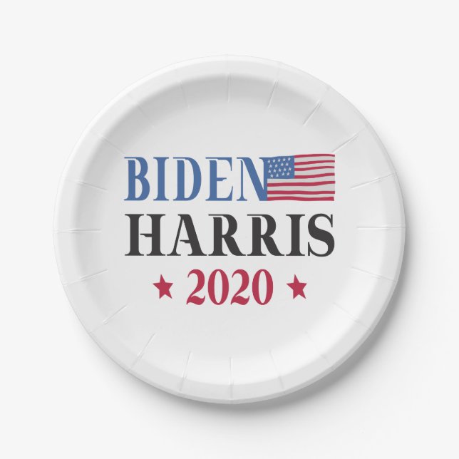 Biden Harris 2020 Paper Plate (Front)