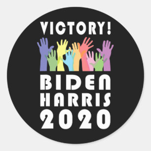Biden Harris 2020 President Election Celebration  Classic Round Sticker