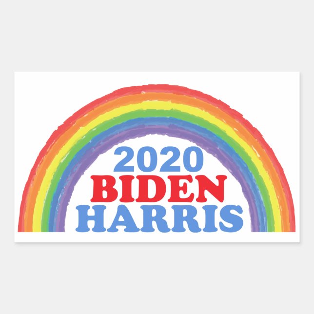 Biden Harris 2020 Rainbow Sticker (Front)