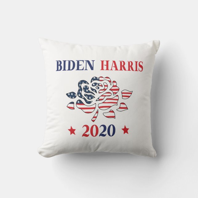 Biden Harris 2020 Throw Pillow (Front)
