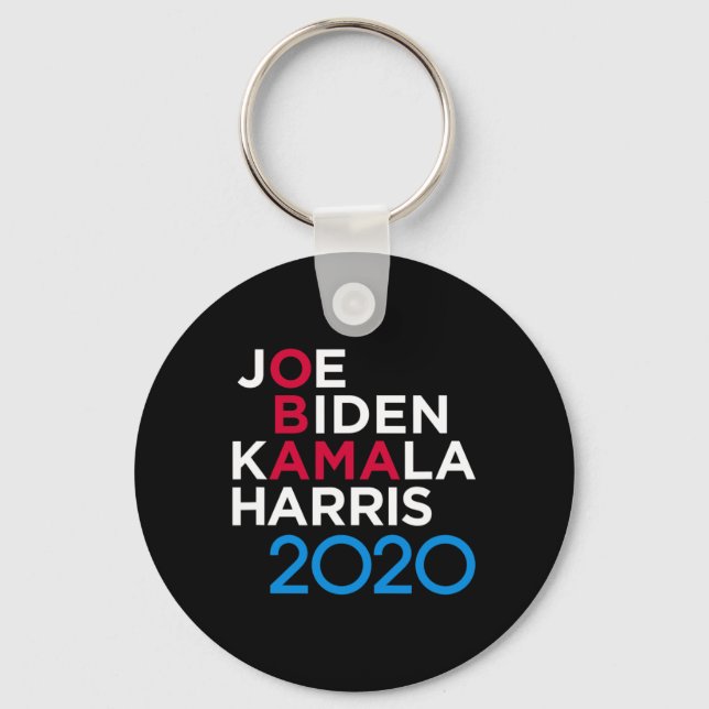 Biden Harris 2020 Throwback  Keychain (Front)