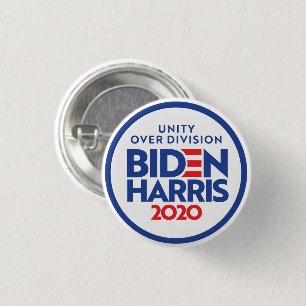 BIDEN HARRIS 2020: Unity Over Division 1 Inch Round Button