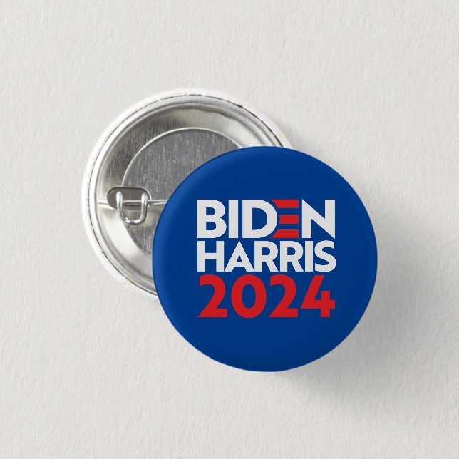 Biden Harris 2024 1 Inch Round Button (Front & Back)