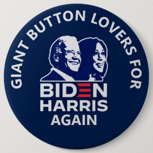 Biden Harris 2024 6 Inch Round Button