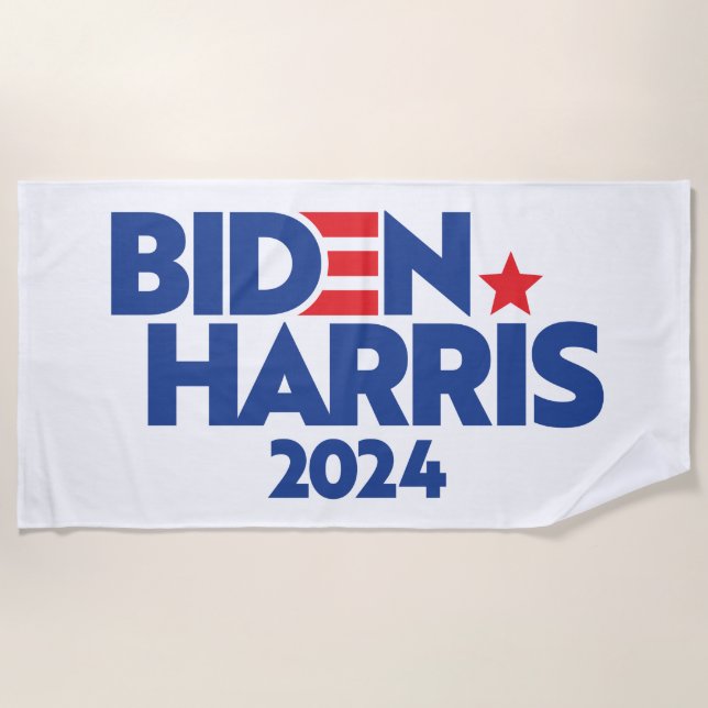 BIDEN HARRIS 2024 BEACH TOWEL (Front)