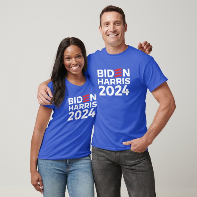 Biden Harris 2024 Blue T-Shirt (Unisex)