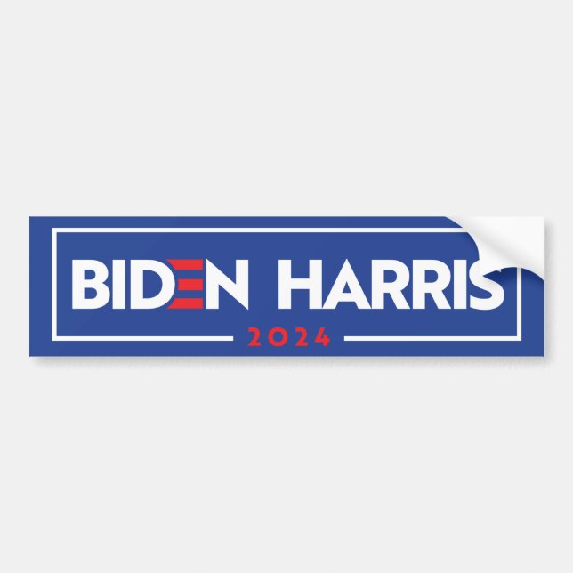 Biden Harris 2024 Bumper Sticker (Front)
