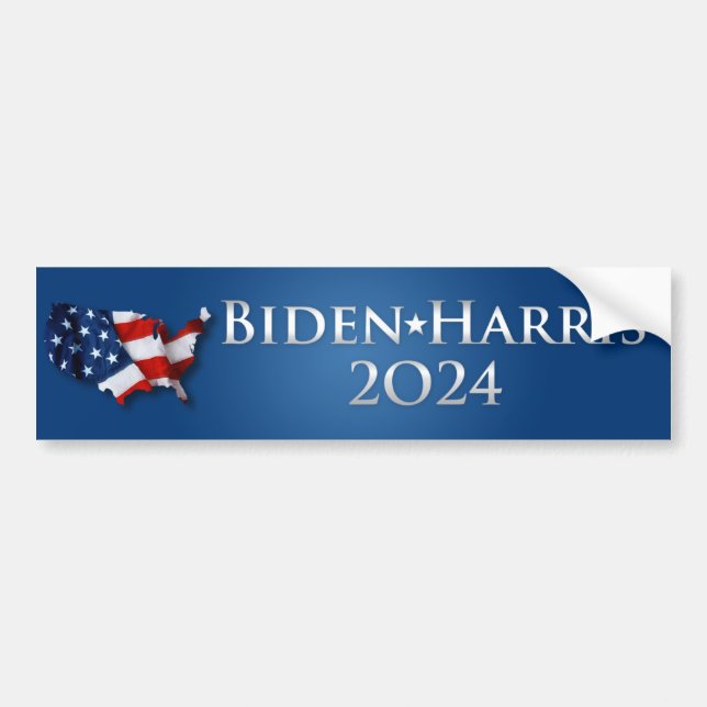 Biden Harris 2024 Bumper Sticker (Front)