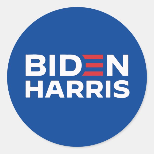 BIDEN HARRIS 2024 CLASSIC ROUND STICKER (Front)