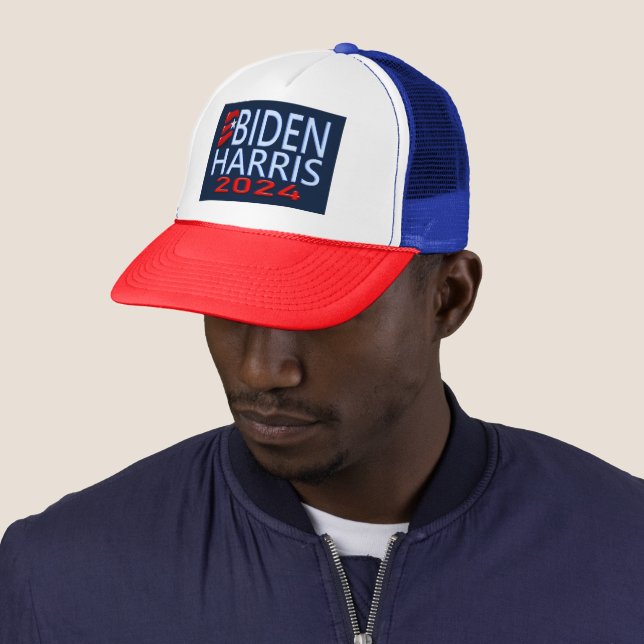 Biden Harris 2024 Election Trucker Hat (In Situ)