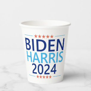 Biden Harris 2024 for President US Election Paper Cups